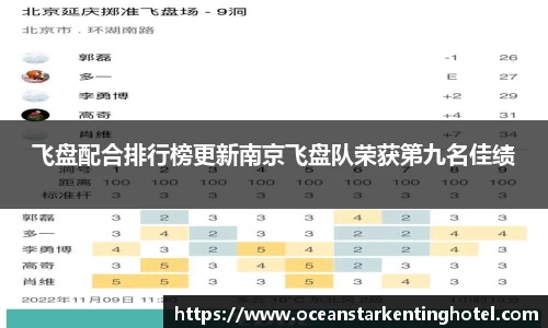 飞盘配合排行榜更新南京飞盘队荣获第九名佳绩